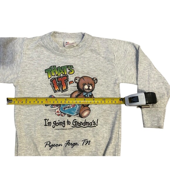 VTG American Sportswear Toddler Sweatshirt Kids Size 5/6 Pigeon Forge Tennessee - Picture 5 of 6